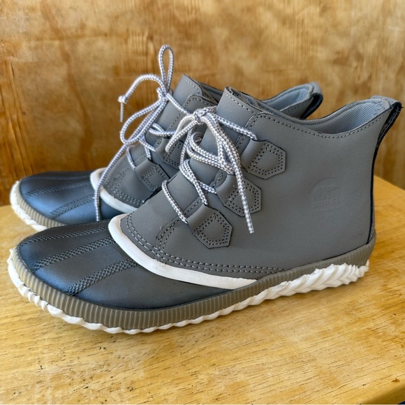 Sorel Shoes - Sorel Out N About Plus Gray Waterproof Rain Winter Boots